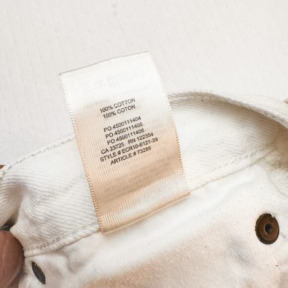 Denim Forum The Yoko Short Aritzia White Denim Cutoff Jeans SZ27 - Picture 4 of 5